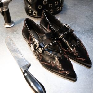 STRADIVARIS ZAPATILLA TIPO ESTILETO CON REMACHES