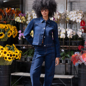 CHAQUETA Y JEAN AZUL INTENSO