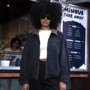 SHORT TERCIOPELO-TOP LATTE-CHAQUETA CUELLO PANA