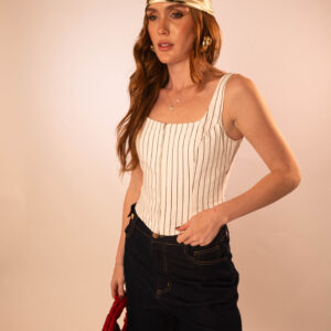 TOP BUSTIER RAYAS